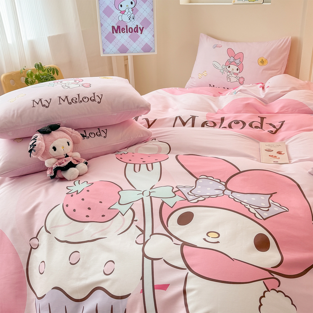 91家纺网 家纺一手货源 找家纺 （总）玉元坊 2025新款正版授权三丽鸥系列全棉纯棉三四件套 基础款