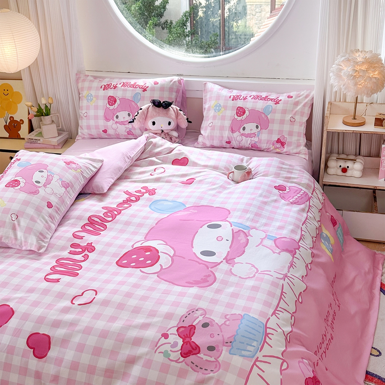 91家纺网 家纺一手货源 找家纺 玉元坊 2025新款正版授权三丽鸥系列全棉纯棉三四件套 基础款 星黛美乐蒂-基础款