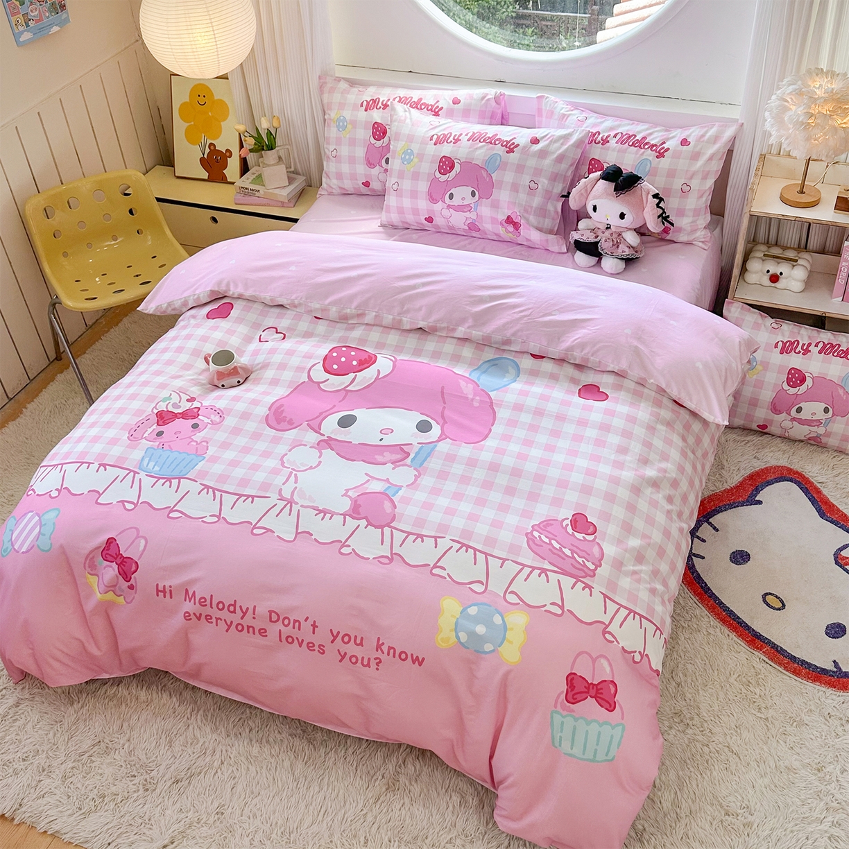 玉元坊 2025新款正版授权三丽鸥系列全棉纯棉三四件套 基础款 星黛美乐蒂-基础款