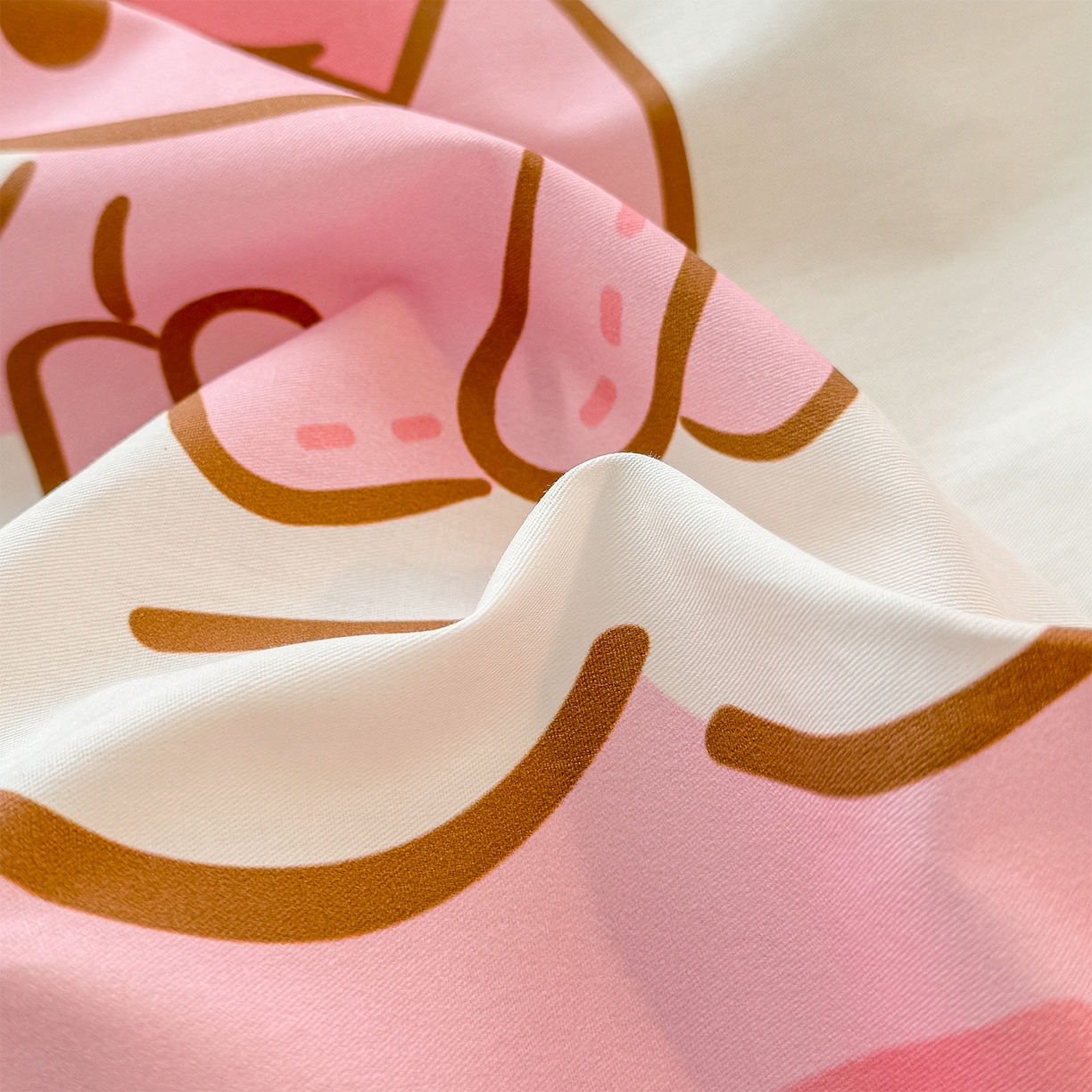 91家纺网 家纺一手货源 找家纺 玉元坊 2025新款正版授权三丽鸥系列全棉纯棉三四件套 基础款 糖果美乐蒂-基础款