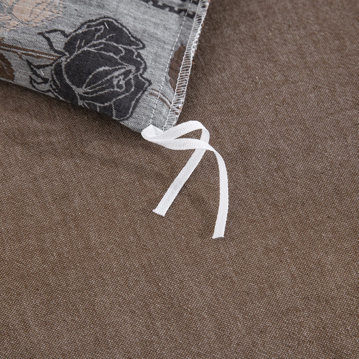 91家纺网 家纺一手货源 找家纺 （总）仰望棉麻双层纱供应链 2026新款全棉色织提花双层纱纽扣款四件套--浪琴暮歌