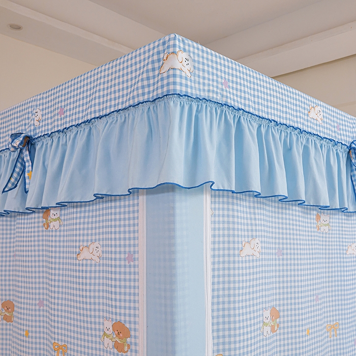 91家纺网 家纺一手货源 找家纺 锦逸家居 2026新款遮光坐床蚊帐 旺旺家（不带遮光帘款）