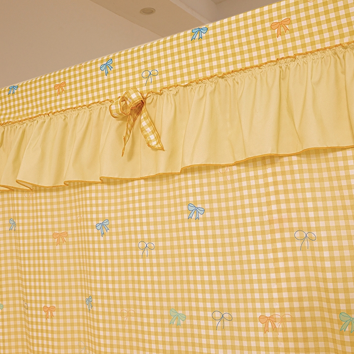 91家纺网 家纺一手货源 找家纺 锦逸家居 2026新款遮光坐床蚊帐 甜心小屋（不带遮光帘款）