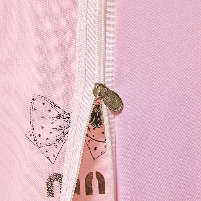 91家纺网 家纺一手货源 找家纺 锦逸家居 2026新款遮光坐床蚊帐 蝴蝶结-粉（不带遮光帘款）