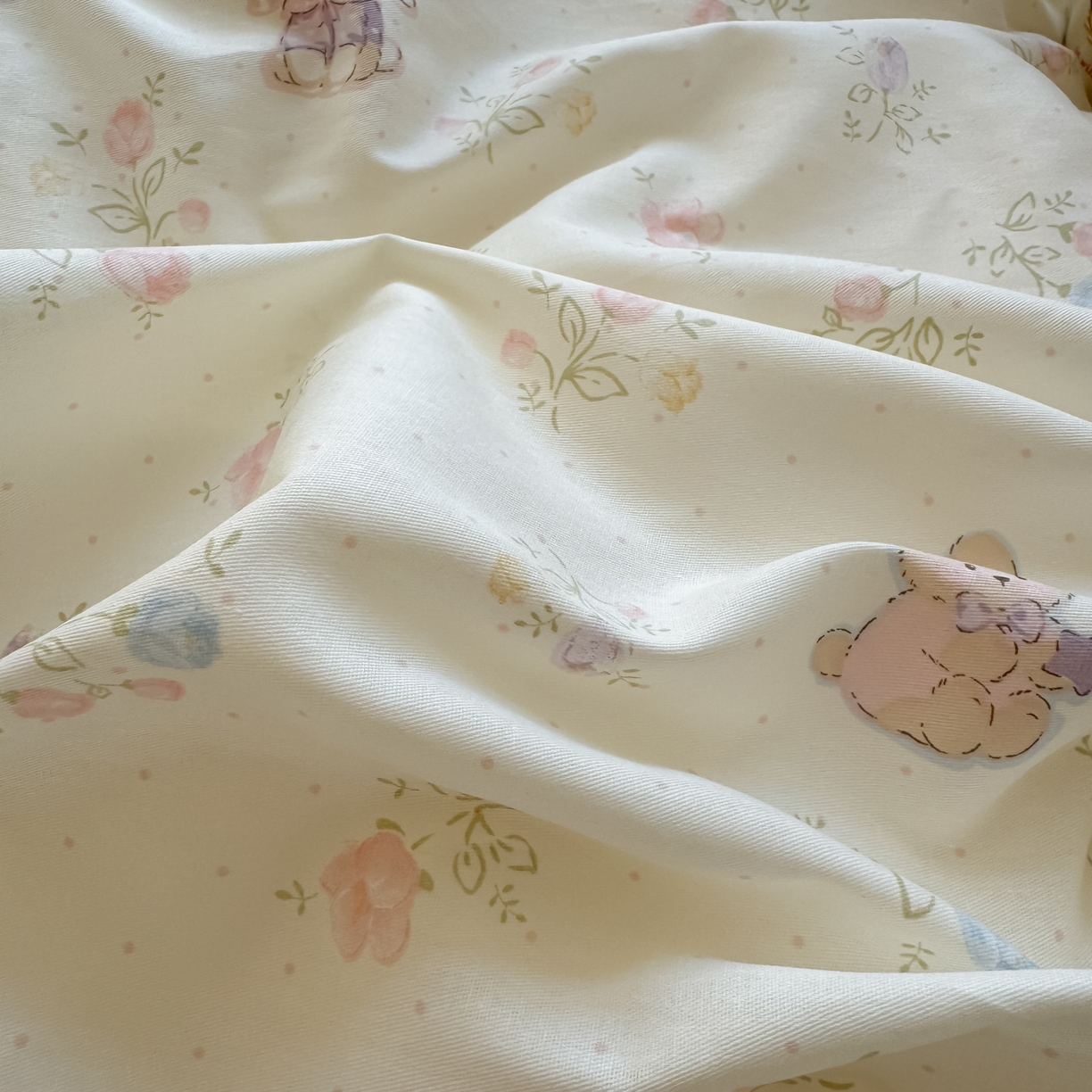 91家纺网 家纺一手货源 找家纺 乐童家纺 2026新款全棉纯棉拼接花边小清新工艺款四件套 浪花轻歌