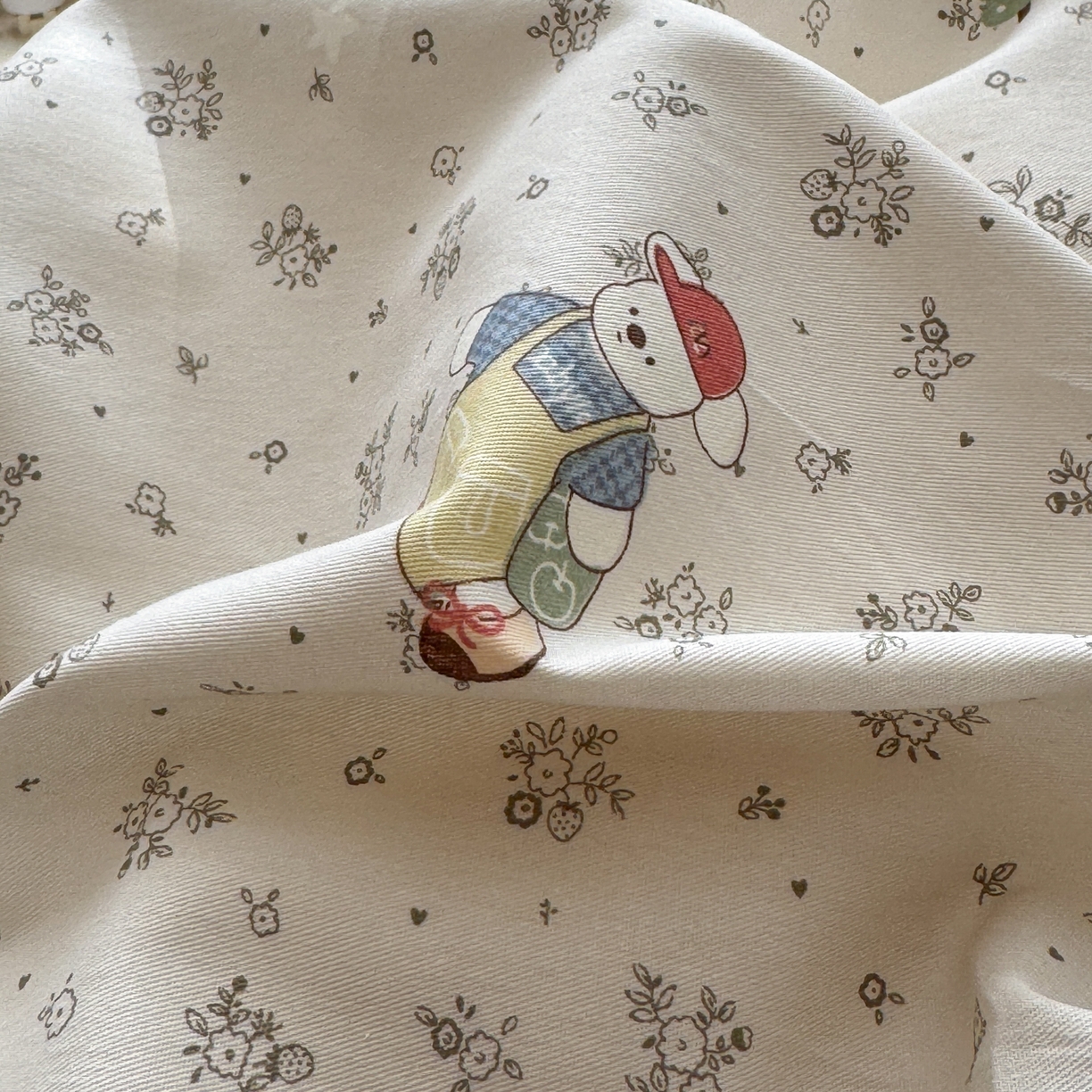 91家纺网 家纺一手货源 找家纺 乐童家纺 2026新款全棉纯棉拼接花边小清新工艺款四件套 口袋故事