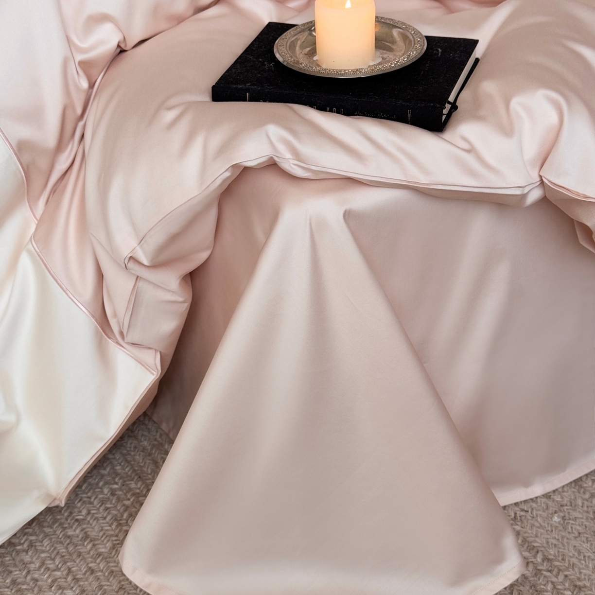 91家纺网 家纺一手货源 找家纺 鹿班家居 2026新款100S长绒棉纯棉精密刺绣系列四件套-花影摇曳 花影摇曳-粉色(标准会员-20元)