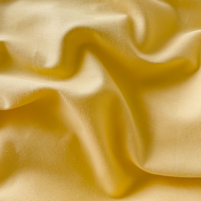 91家纺网 家纺一手货源 找家纺 锦彩家居 2026新款40支正宗13372双拼纯色全棉四件套酒店宾馆民宿学生三件套（可定制）标准号的床单是圆角吊边；小号和加大的床单都是直角 初黄-奶昔白