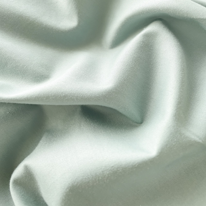 91家纺网 家纺一手货源 找家纺 锦彩家居 2026新款40支正宗13372双拼纯色全棉四件套酒店宾馆民宿学生三件套（可定制）标准号的床单是圆角吊边；小号和加大的床单都是直角 豆绿