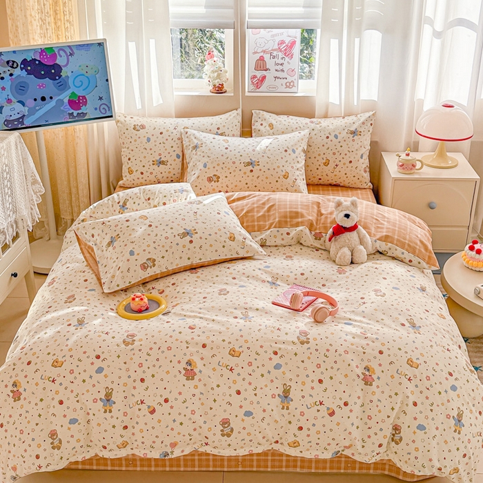 91家纺网 家纺一手货源 找家纺 （总）典曼家纺 2026新款全棉印花四件套-系列二