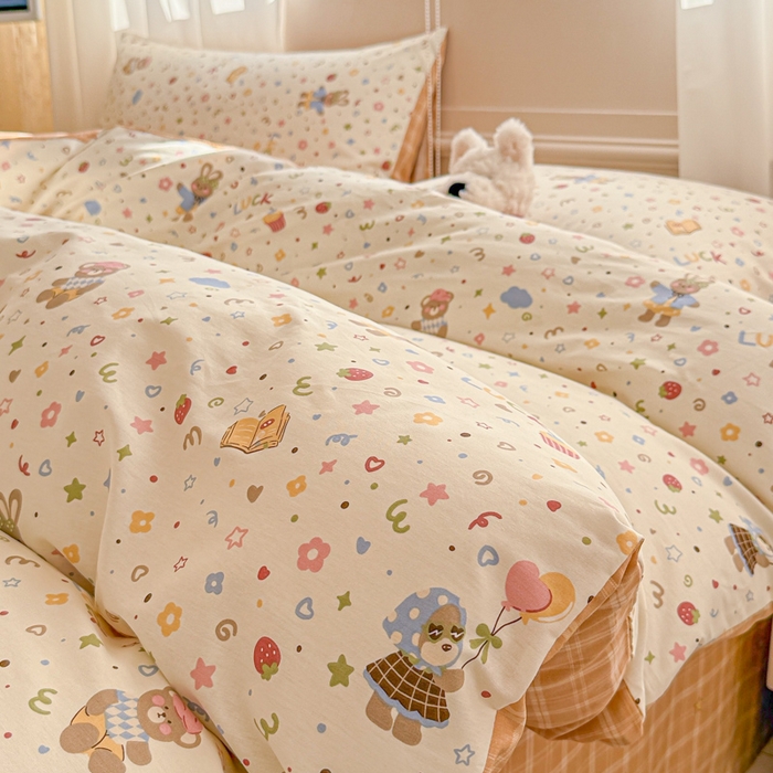 91家纺网 家纺一手货源 找家纺 （总）典曼家纺 2026新款全棉印花四件套-系列二