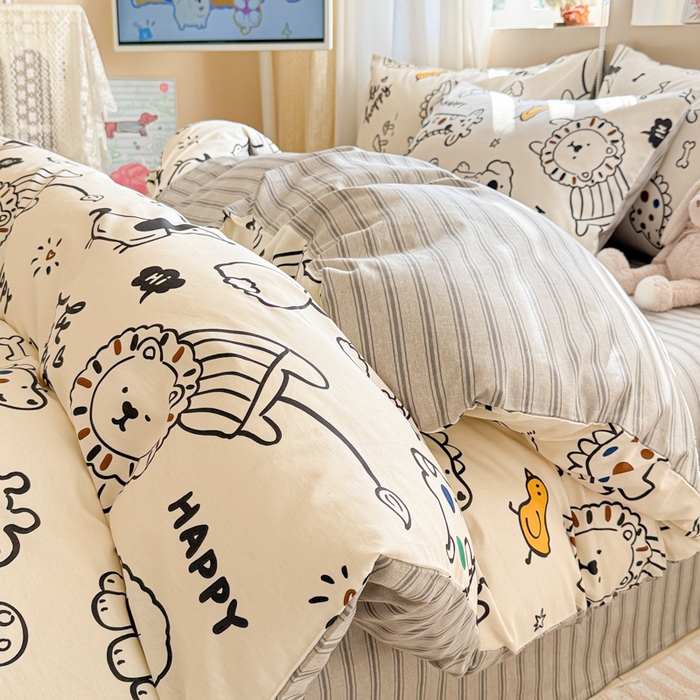 91家纺网 家纺一手货源 找家纺 （总）典曼家纺 2026新款全棉印花四件套-系列二