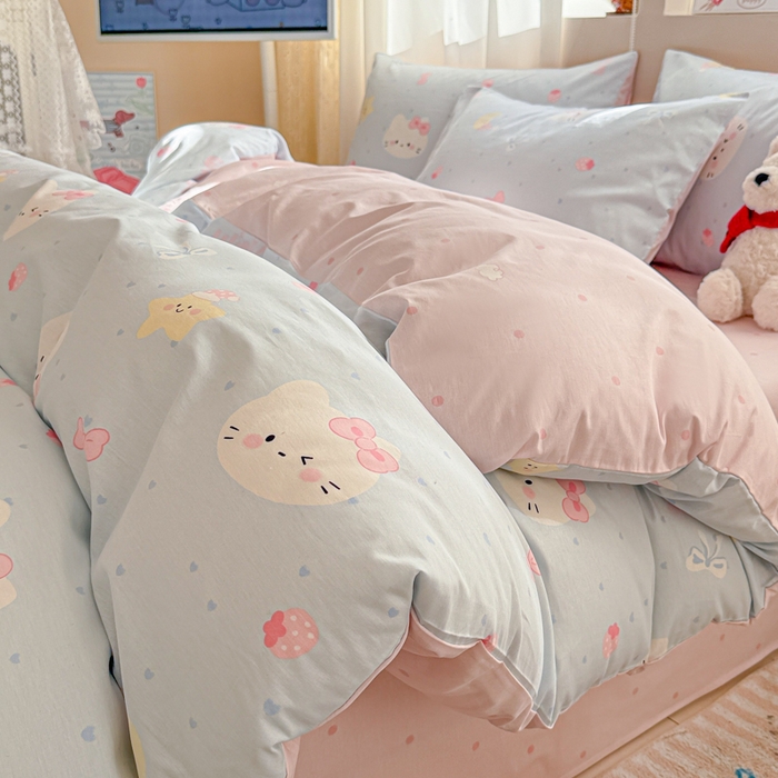 91家纺网 家纺一手货源 找家纺 （总）典曼家纺 2026新款全棉印花四件套-系列二