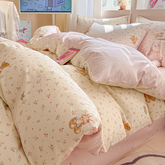 91家纺网 家纺一手货源 找家纺 （总）典曼家纺 2026新款全棉印花四件套-系列二