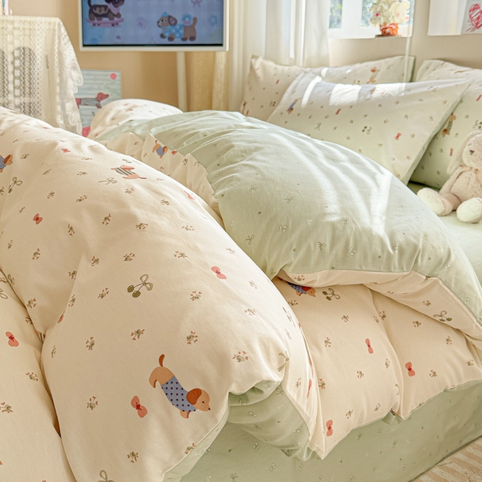 91家纺网 家纺一手货源 找家纺 （总）典曼家纺 2026新款全棉印花四件套-系列二