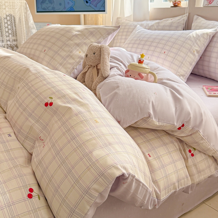 91家纺网 家纺一手货源 找家纺 典曼家纺 2026新款全棉印花四件套-系列二 恋樱