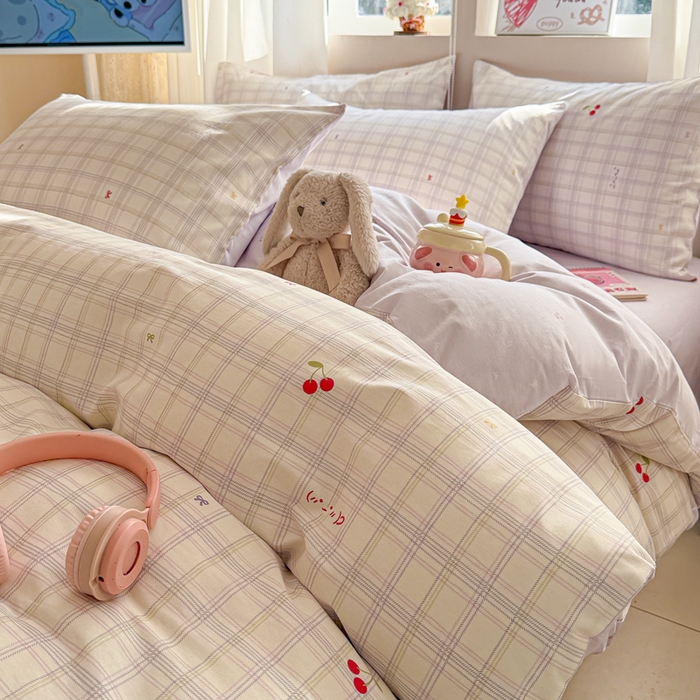 91家纺网 家纺一手货源 找家纺 典曼家纺 2026新款全棉印花四件套-系列二 恋樱