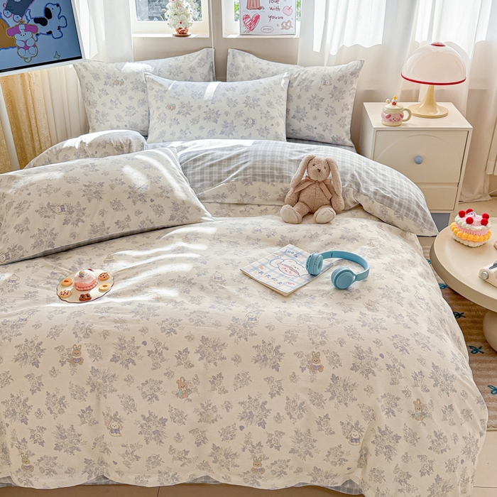 91家纺网 家纺一手货源 找家纺 典曼家纺 2026新款全棉印花四件套-系列二 秘境