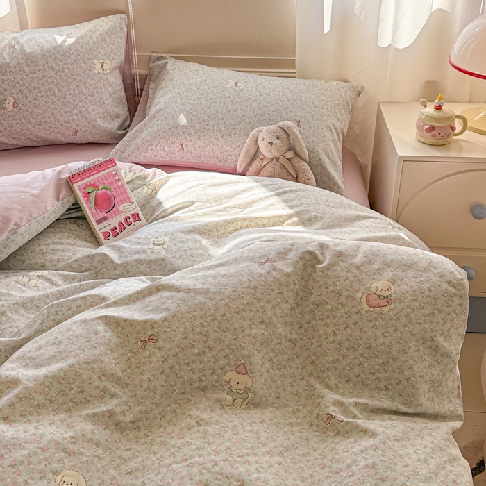 91家纺网 家纺一手货源 找家纺 典曼家纺 2026新款全棉印花四件套-系列二 秋日花园