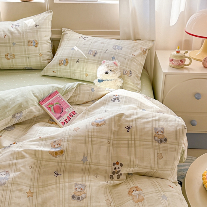 91家纺网 家纺一手货源 找家纺 典曼家纺 2026新款全棉印花四件套-系列二 星梦伙伴