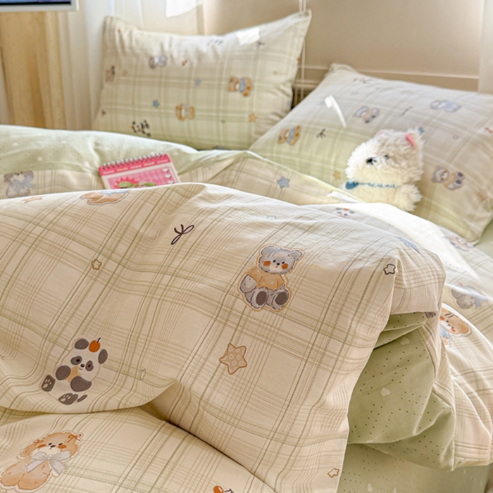 91家纺网 家纺一手货源 找家纺 典曼家纺 2026新款全棉印花四件套-系列二 星梦伙伴