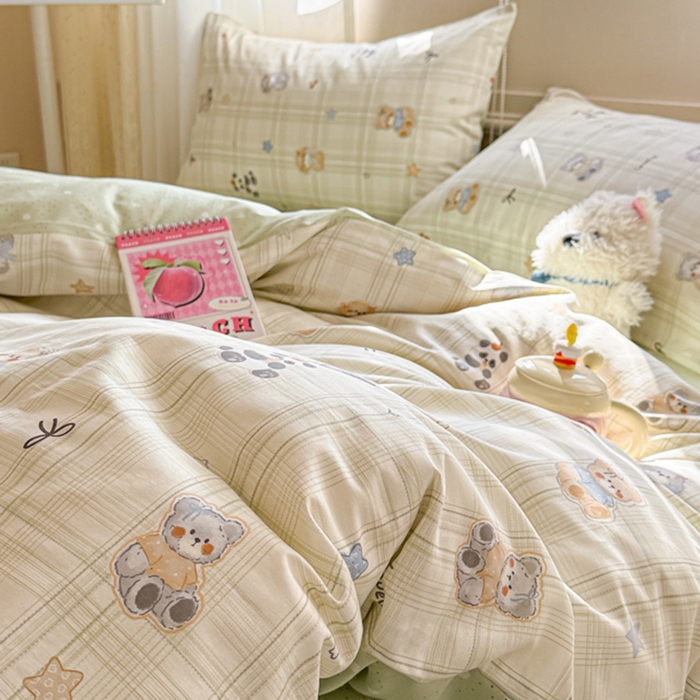 91家纺网 家纺一手货源 找家纺 典曼家纺 2026新款全棉印花四件套-系列二 星梦伙伴