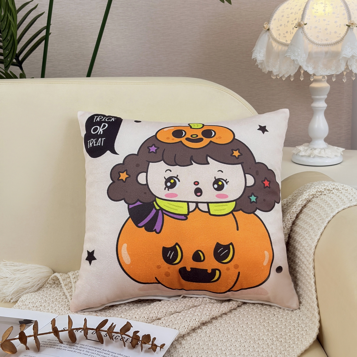 晟利凯枕芯 2026新款卡通萌趣抱枕枕头枕芯 卷发女孩