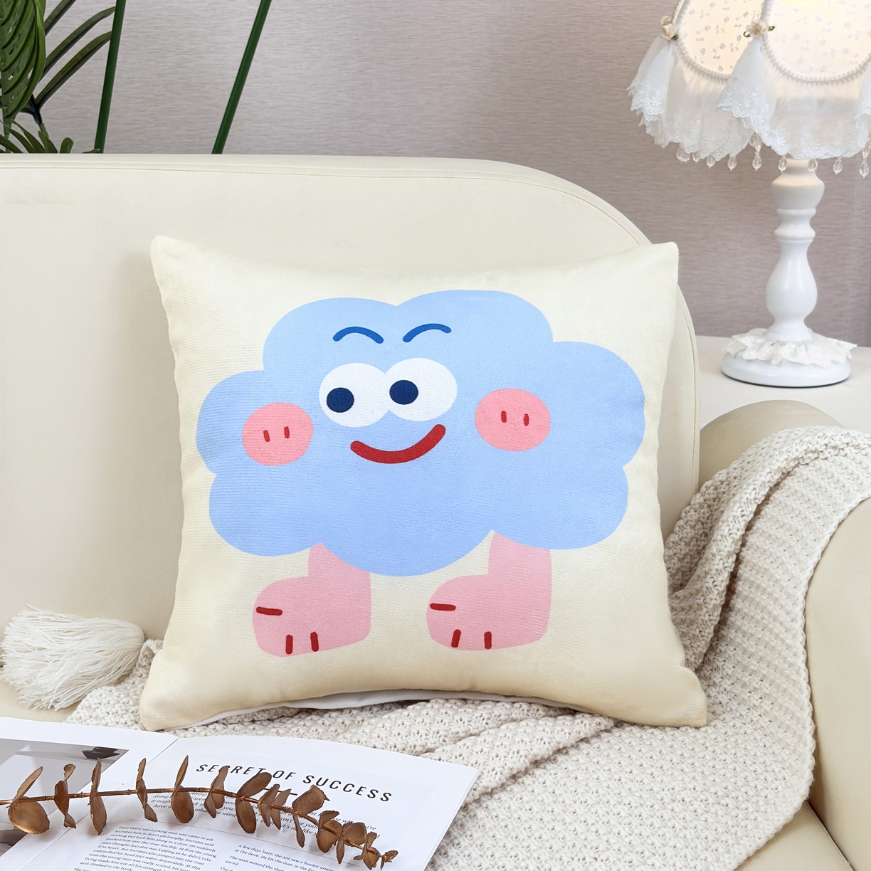 晟利凯枕芯 2026新款卡通萌趣抱枕枕头枕芯 云朵
