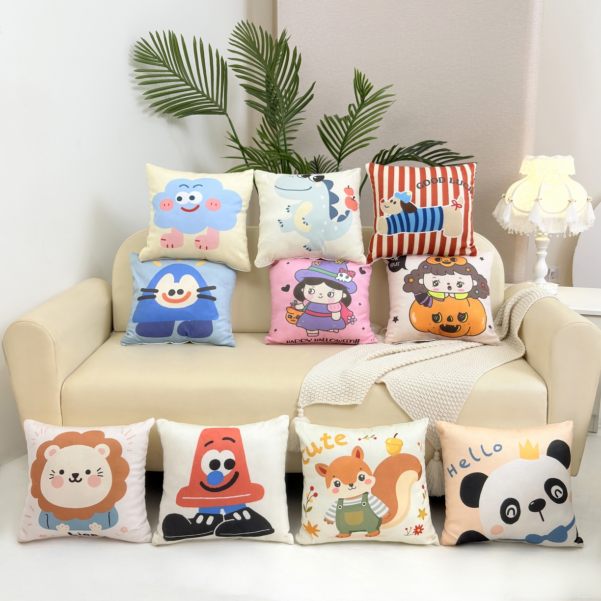 91家纺网 家纺一手货源 找家纺 晟利凯枕芯 2026新款卡通萌趣抱枕枕头枕芯 组合图