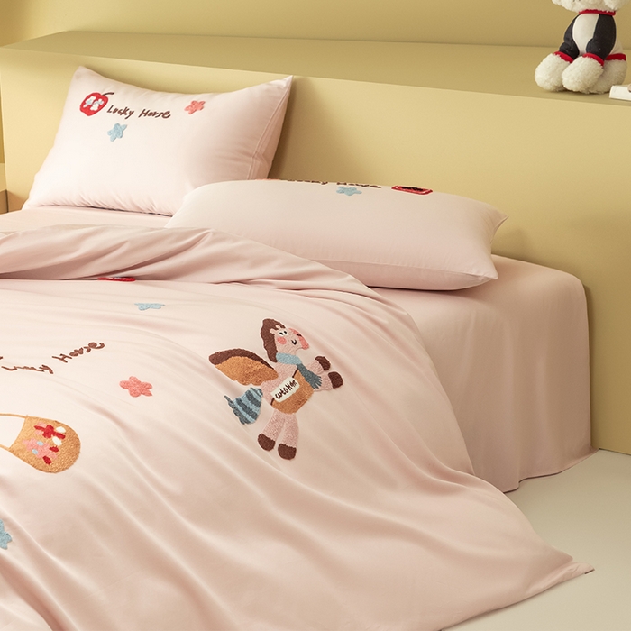 91家纺网 家纺一手货源 找家纺 （总）618家纺 2026新款A类100支全棉纯棉毛巾绣四件套-马上有钱