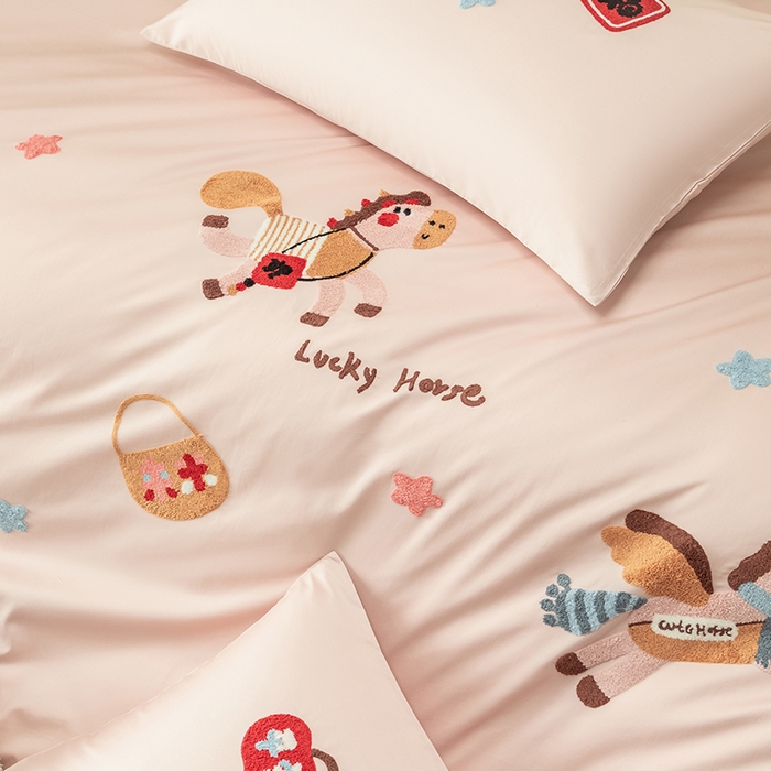 91家纺网 家纺一手货源 找家纺 （总）618家纺 2026新款A类100支全棉纯棉毛巾绣四件套-马上有钱