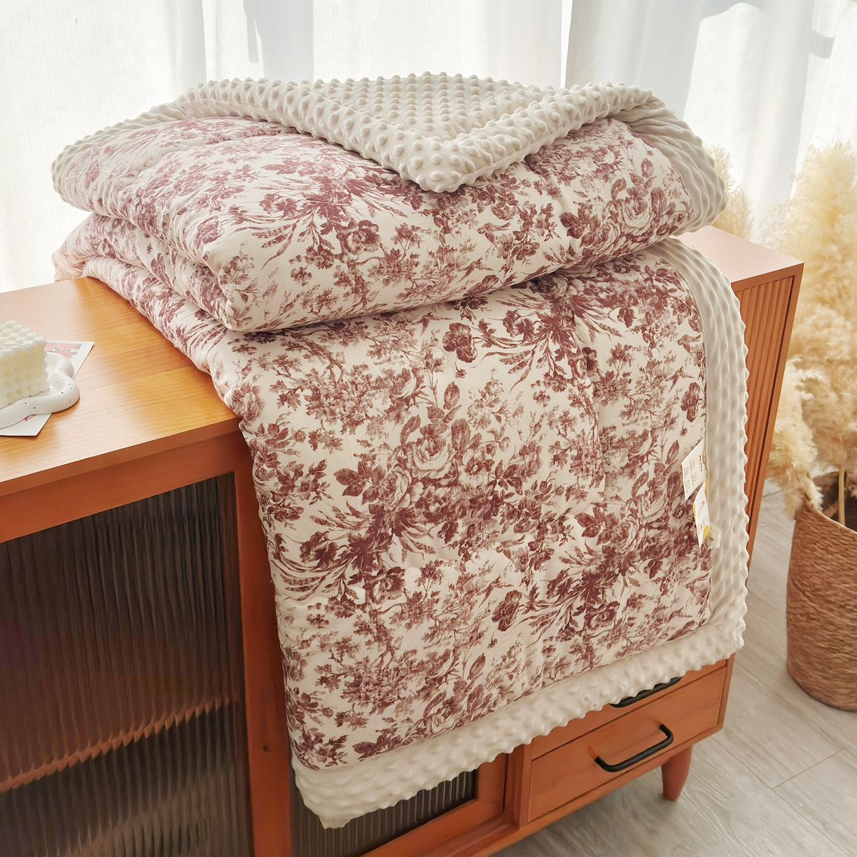 （总）博尔菲 2026新款全棉数码印花双层纱豆豆被