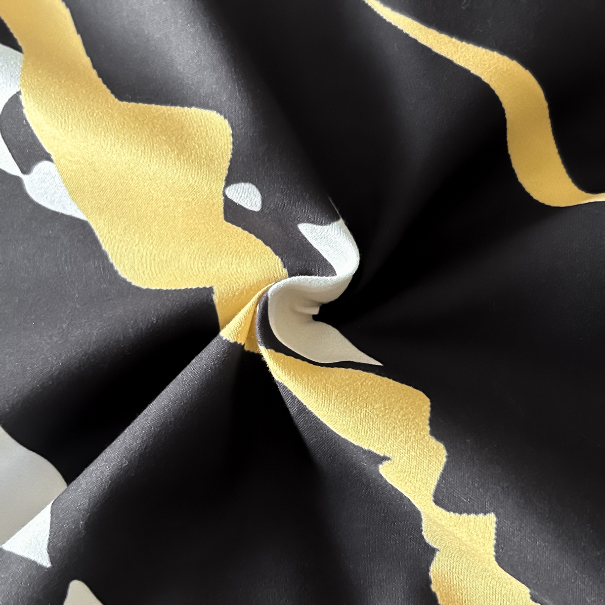 91家纺网 家纺一手货源 找家纺 （总）苏源家居 2026新款轻奢风大理石印花亲肤棉四件套大理石纹-耀黑