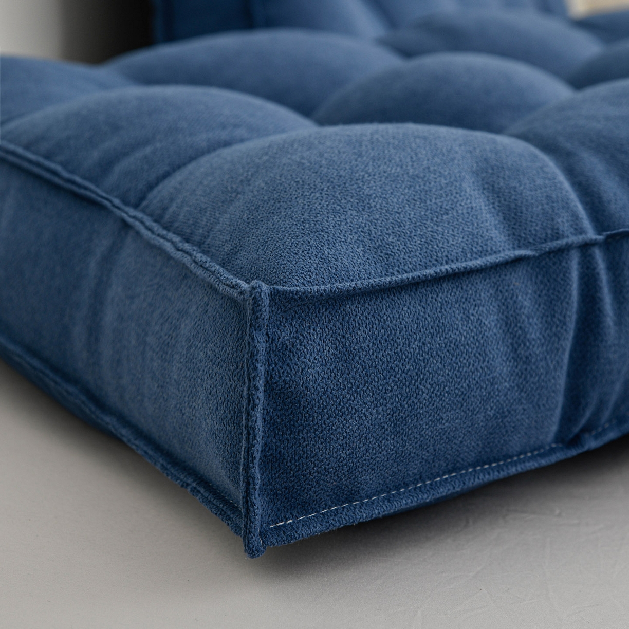 91家纺网 家纺一手货源 找家纺 美达人 2025新款面包靠垫 碧蓝-韩国绒