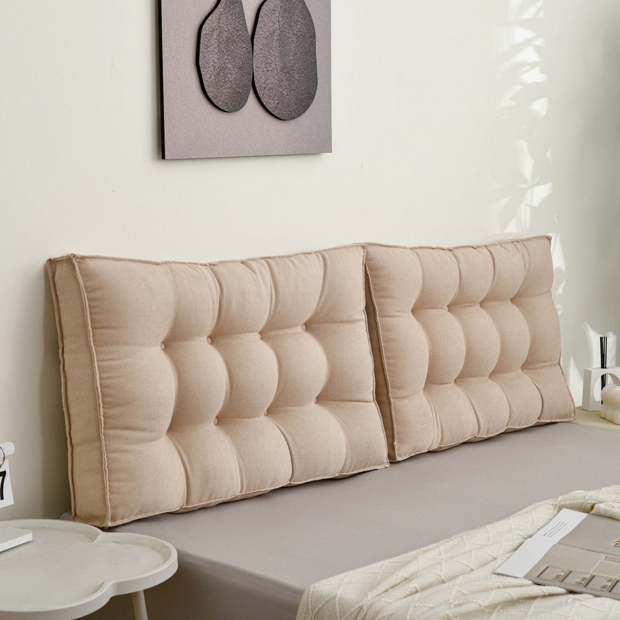 91家纺网 家纺一手货源 找家纺 美达人 2025新款面包靠垫 茶色-韩国绒