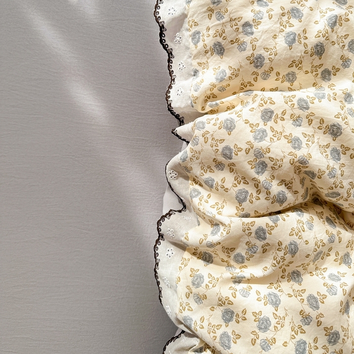 91家纺网 家纺一手货源 找家纺 芯贝儿 2026新款A类仿棉古法水洗棉复古法式花边四件套（提供买家秀） 兰溪