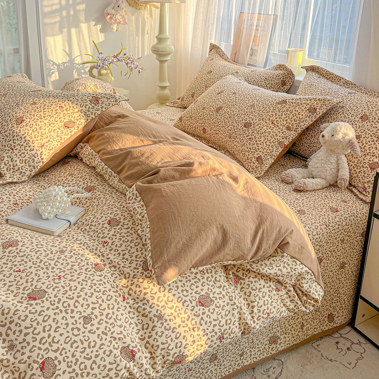 91家纺网 家纺一手货源 找家纺 （总）仟网汇 2026新款亲肤舒适仿棉印花床盖四件套