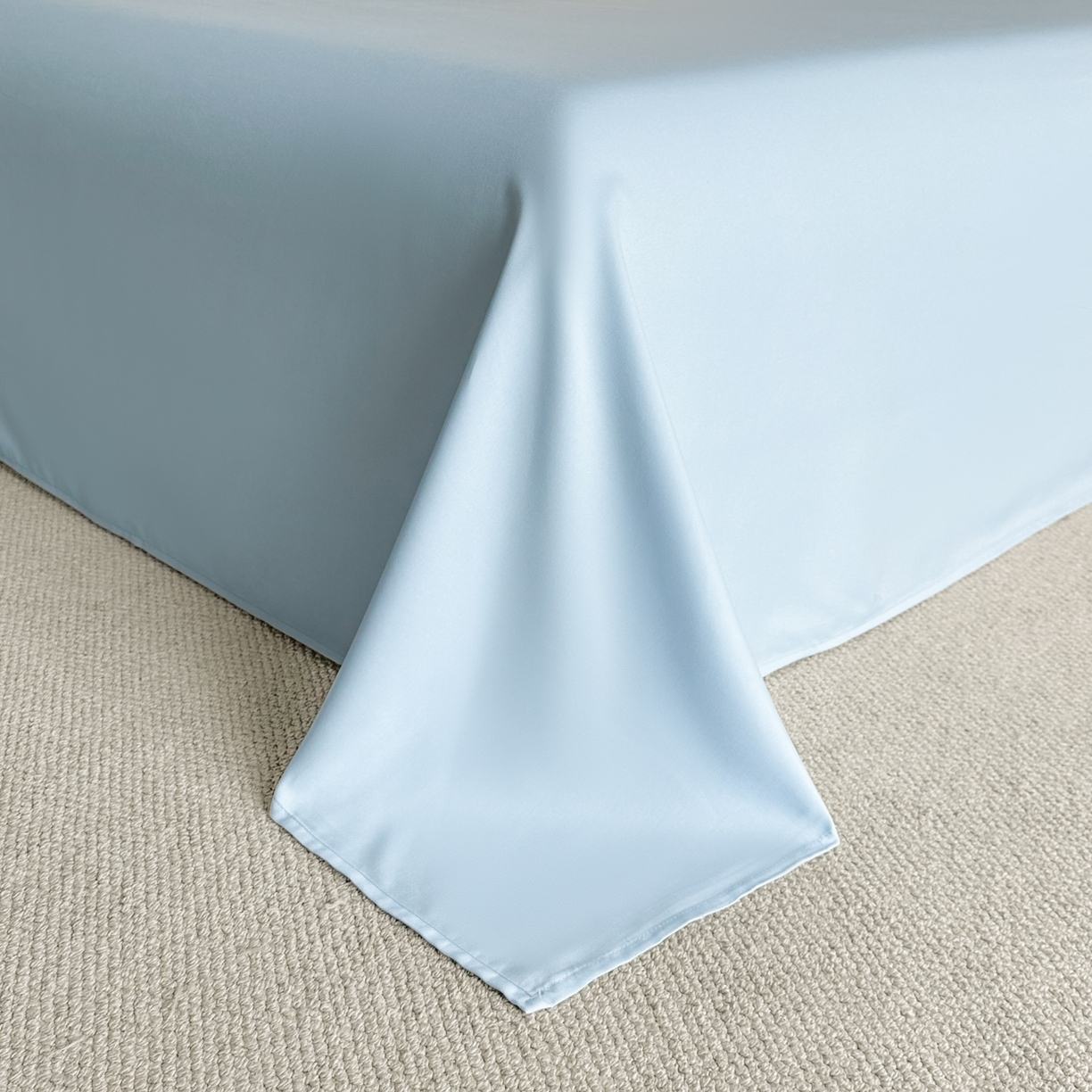 91家纺网 家纺一手货源 找家纺 麦空家居 2026新款提花大拼角贴布水洗棉四件套 奶昔白