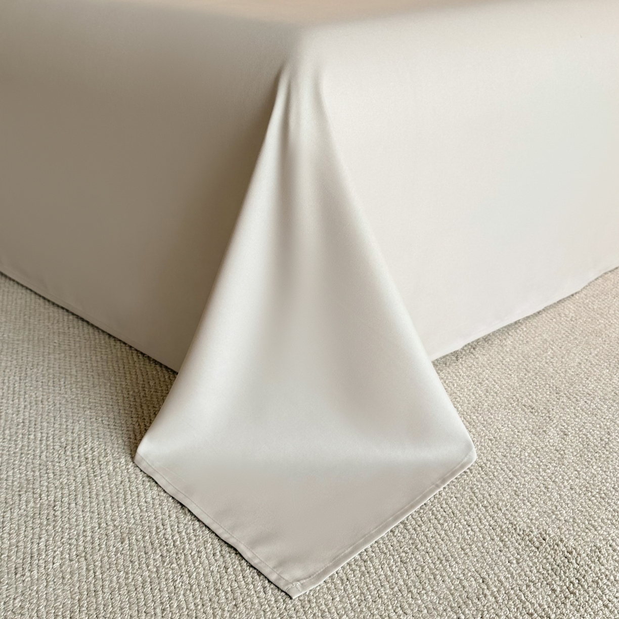 91家纺网 家纺一手货源 找家纺 麦空家居 2026新款提花大拼角贴布水洗棉四件套 奶油粉