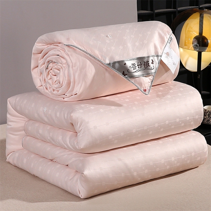 91家纺网 家纺一手货源 找家纺 前程家纺 2025新款彩丝小方格被冬被被子被芯春秋被棉被夏被空调被 彩丝小方格-浅玉色