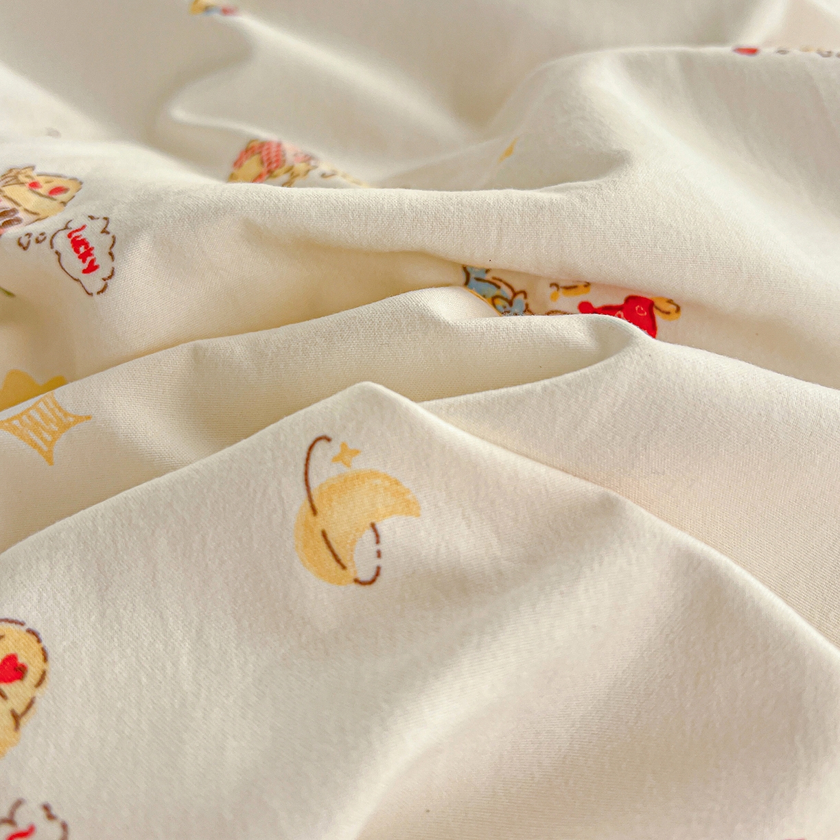 91家纺网 家纺一手货源 找家纺 仟网汇 2026新款亲肤舒适仿棉印花床盖四件套 圣诞夜