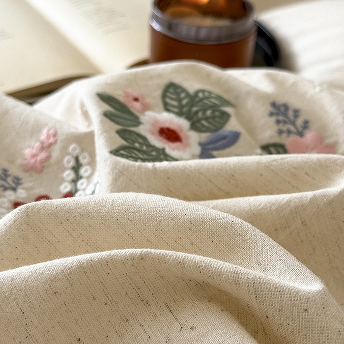 91家纺网 家纺一手货源 找家纺 （总）Mr.pig猪先生水洗棉 2025新款中古风复古棉麻法式A类棉麻绣花四件套（展示价格为控价，实际价格联系客服）