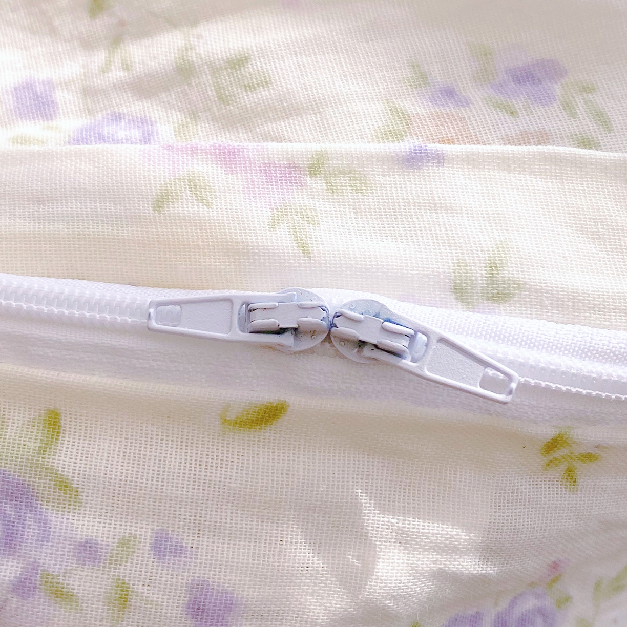 91家纺网 家纺一手货源 找家纺 春皖家纺 2026新款A类全棉有氧双层纱印花四件套单品系列-单被套 雾染玫瑰