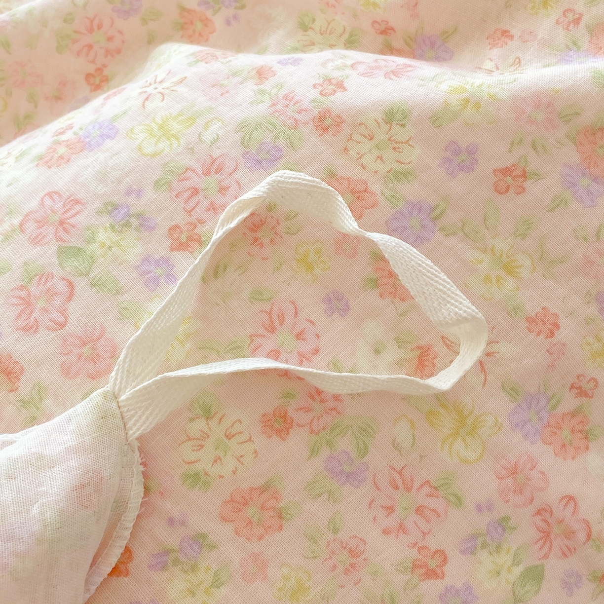 91家纺网 家纺一手货源 找家纺 春皖家纺 2026新款A类全棉有氧双层纱印花四件套单品系列-单被套 旧梦朝花