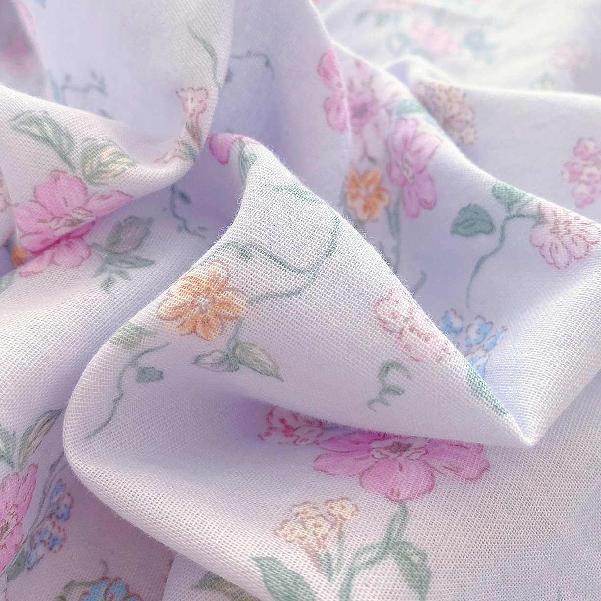 91家纺网 家纺一手货源 找家纺 春皖家纺 2026新款A类全棉有氧双层纱印花四件套单品系列-单被套 雾色里德