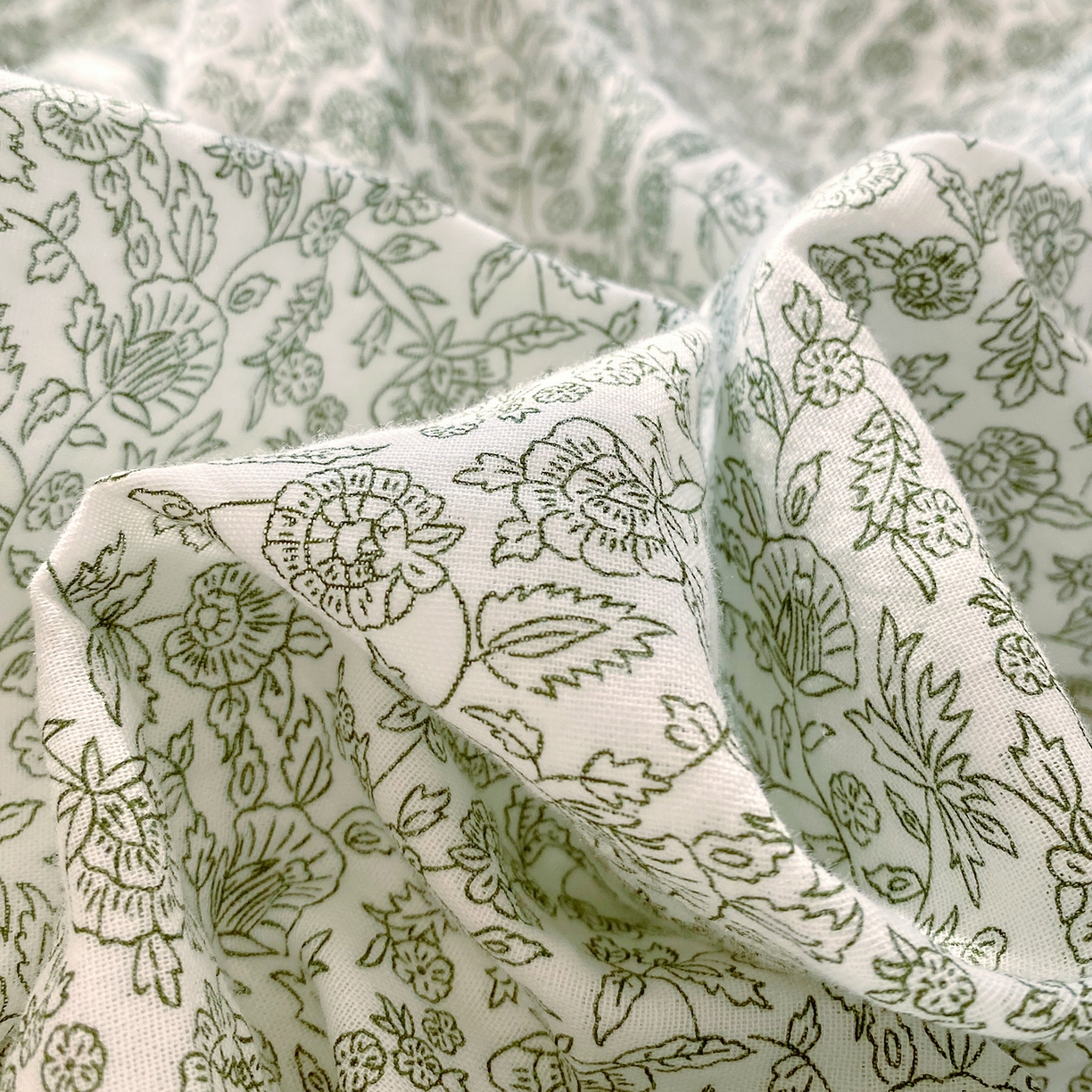 91家纺网 家纺一手货源 找家纺 春皖家纺 2026新款A类全棉有氧双层纱印花四件套单品系列-单被套 暮春