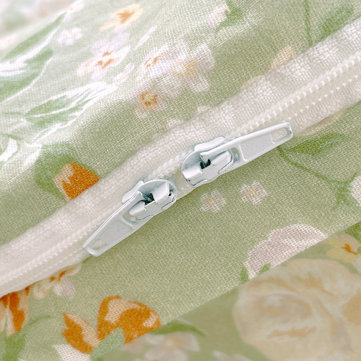 91家纺网 家纺一手货源 找家纺 春皖家纺 2026新款A类全棉有氧双层纱印花四件套单品系列-单被套 青茵