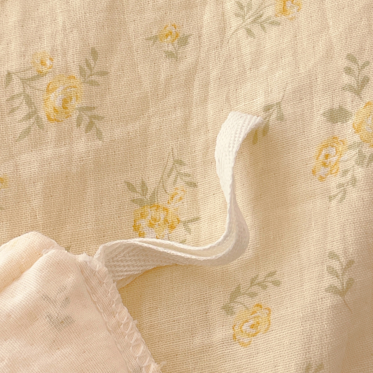 91家纺网 家纺一手货源 找家纺 春皖家纺 2026新款A类全棉有氧双层纱印花四件套单品系列-单被套 晴丝一缕