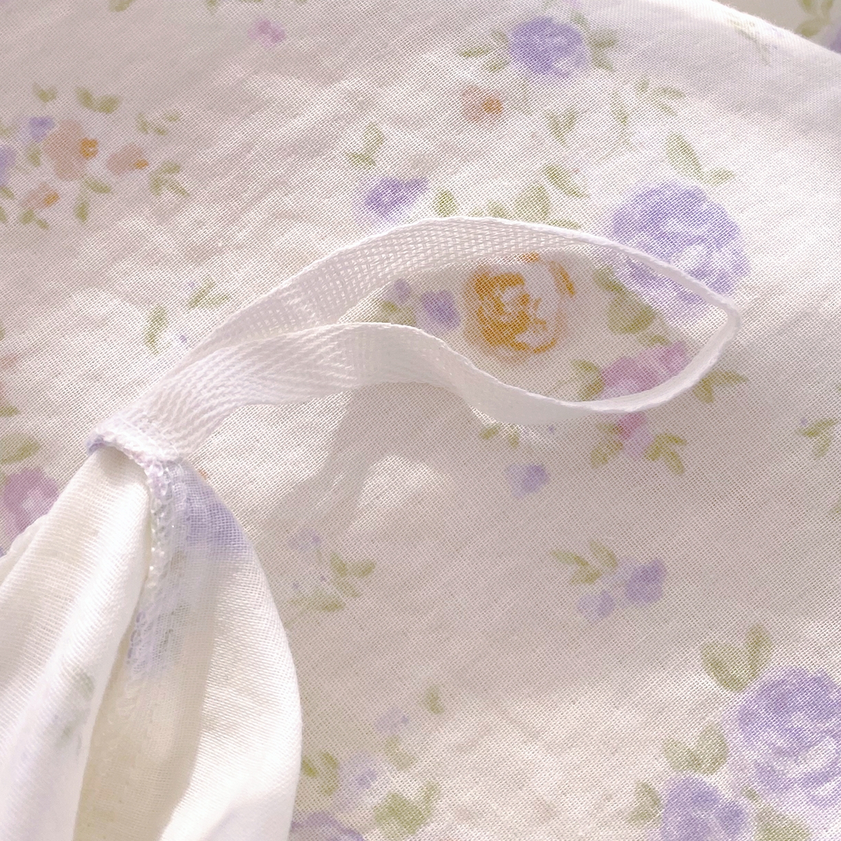 91家纺网 家纺一手货源 找家纺 春皖家纺 2026新款A类全棉有氧双层纱印花四件套单品系列-单被套 雾染玫瑰