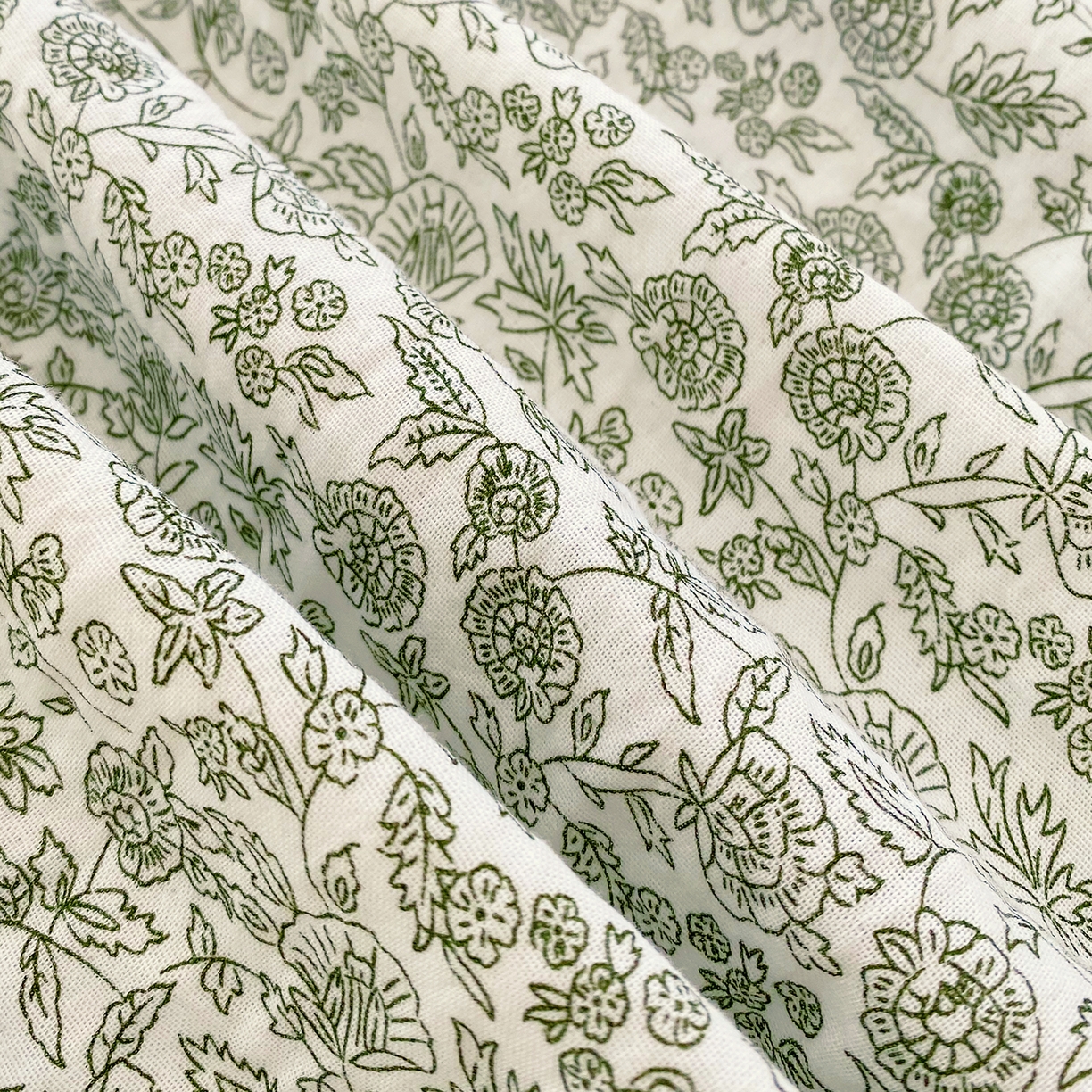 91家纺网 家纺一手货源 找家纺 春皖家纺 2026新款A类全棉有氧双层纱印花四件套单品系列-单床笠 暮春